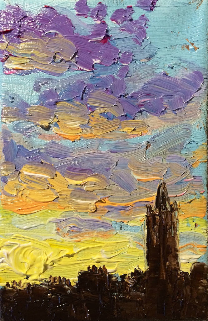 Sunset painting