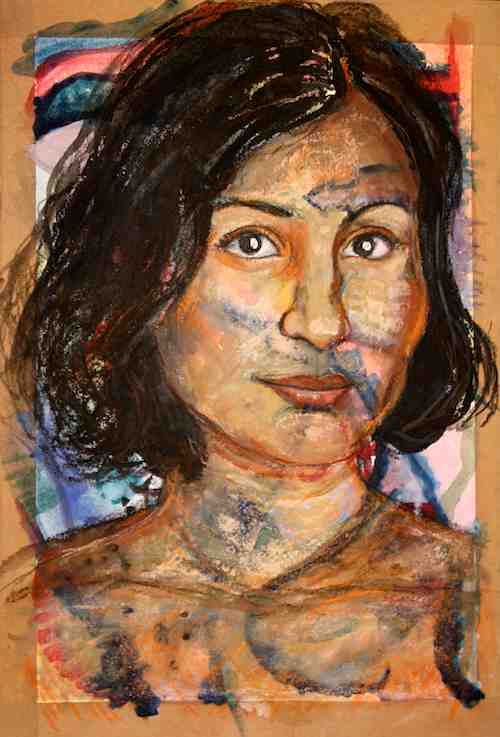 Anita Portrait on Paper