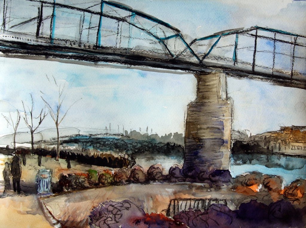 Chattanooga Walnut Street Bridge art