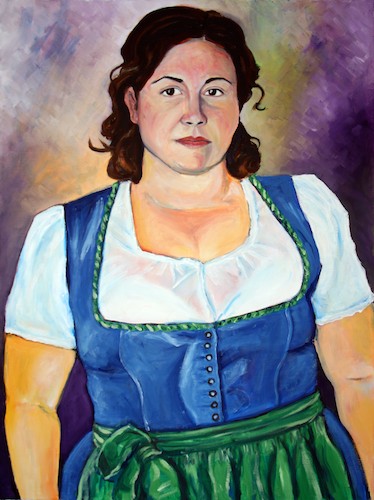 Sarah in her dirndl