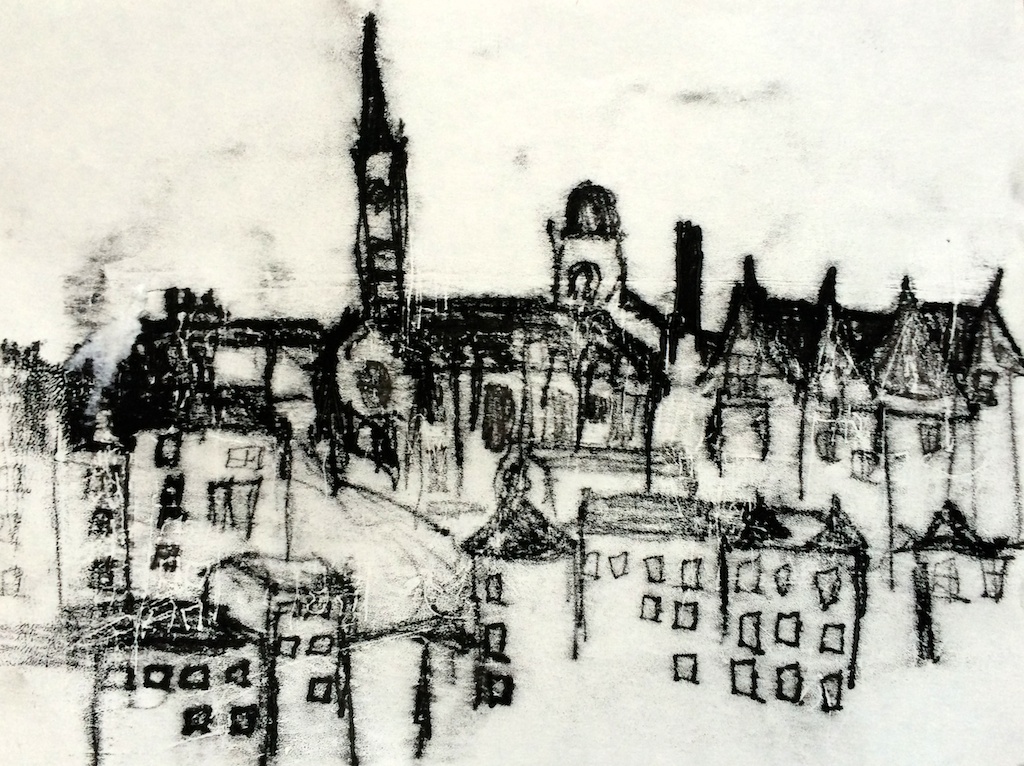 Edinburgh monoprint