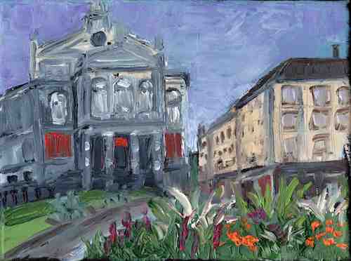 Painting: Gärtnerplatz, Munich study