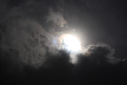 moon and clouds over Umbria