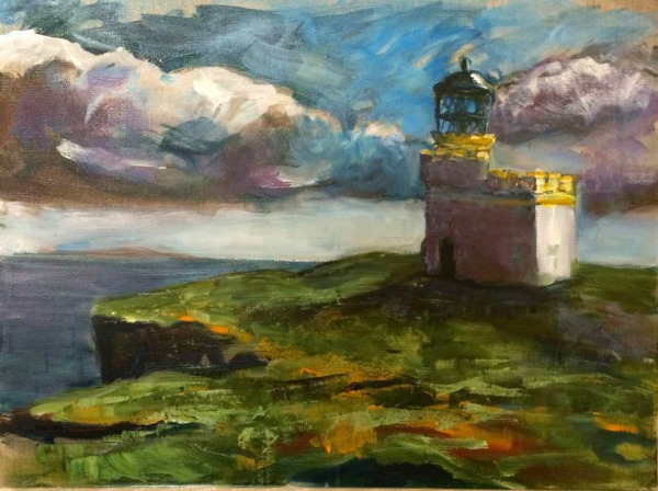 Orkney Lighthouse Painting