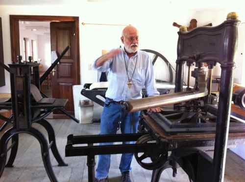 Printing presses at Künstlerdorf Neumarkt an der Raab