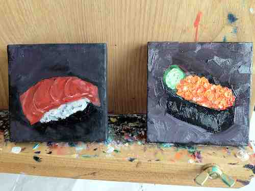 Mini Sushi Paintings