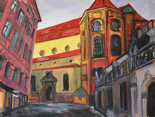 Munich - Alter Peter #1 original oil painting