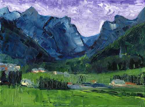 Daily Painting: Oetz Valley, Austria