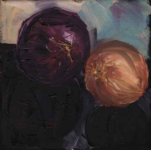 Original oil painting: Onions #3