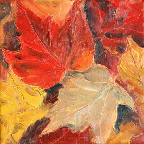 autumn leaves painting
