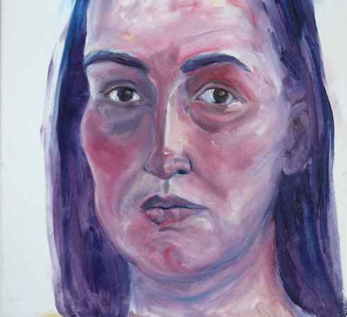 oil painting portrait on canvas